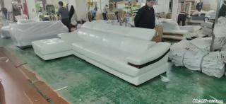 【大厂仿真皮沙发】实木框架，高回弹海绵45密度。全新包装，质量非常好，3.6米右贵妃 - 朔州28生活网 shuozhou.28life.com